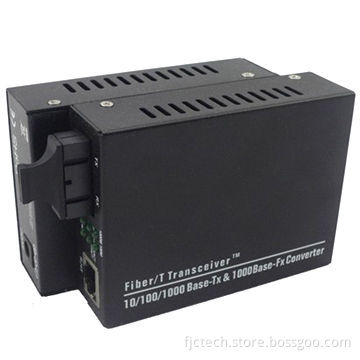 10/100M Single-mode Dual Fiber Media Converter, Supports Auto MDI/MDIX Crossover